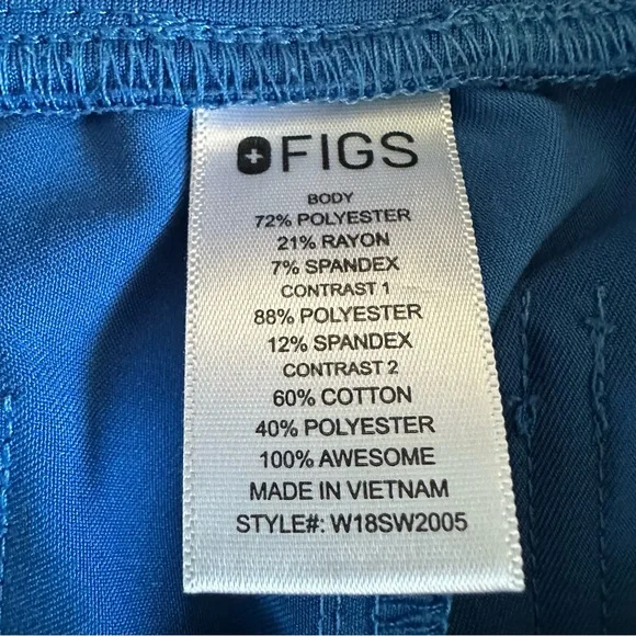 Figs Zamora Jogger Scrub Pants XXS Royal Blue - Picture 7 of 11